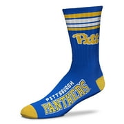 Men's For Bare Feet Pitt Panthers 4-Stripe Deuce Shin Socks